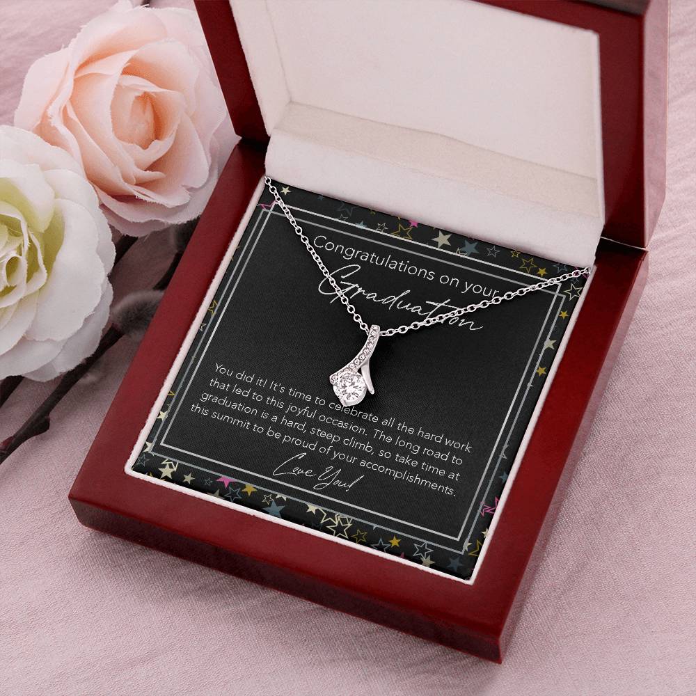 All About Beauty Necklace College Graduation Gift For Her Phd High School Graduation Gift For Best Friend Doctorate Alluring Beauty Necklace