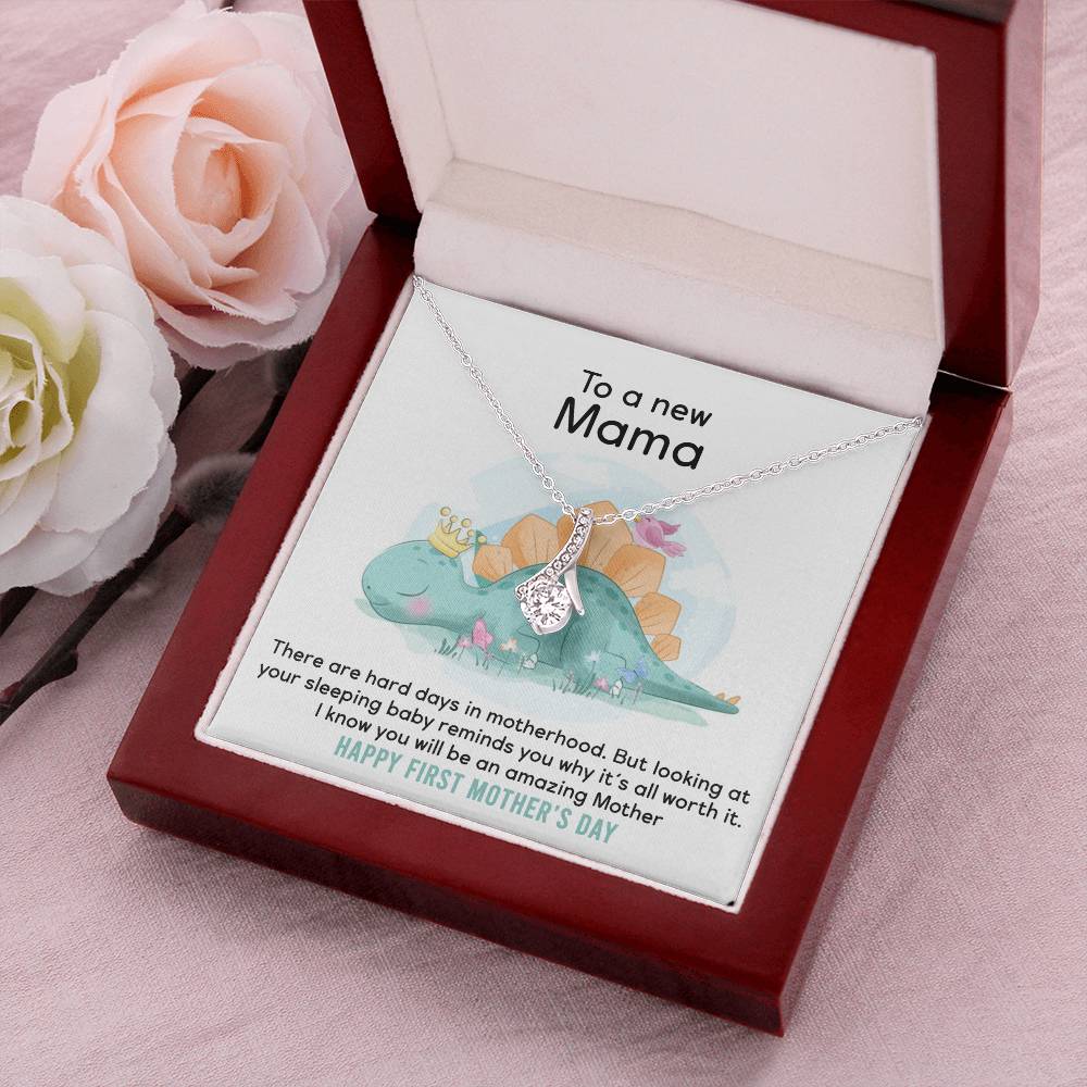 To A New Mama - I Know You Will Be An Amazing Mother - Mother's Day Gift - Alluring Necklace 1 Alluring Beauty Necklace
