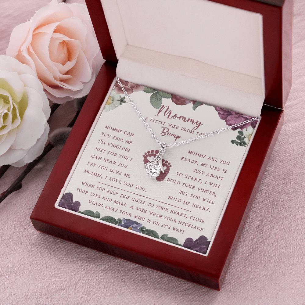 A Wish Necklace For A New Mommy - Mother's Day Gift Alluring Beauty Necklace