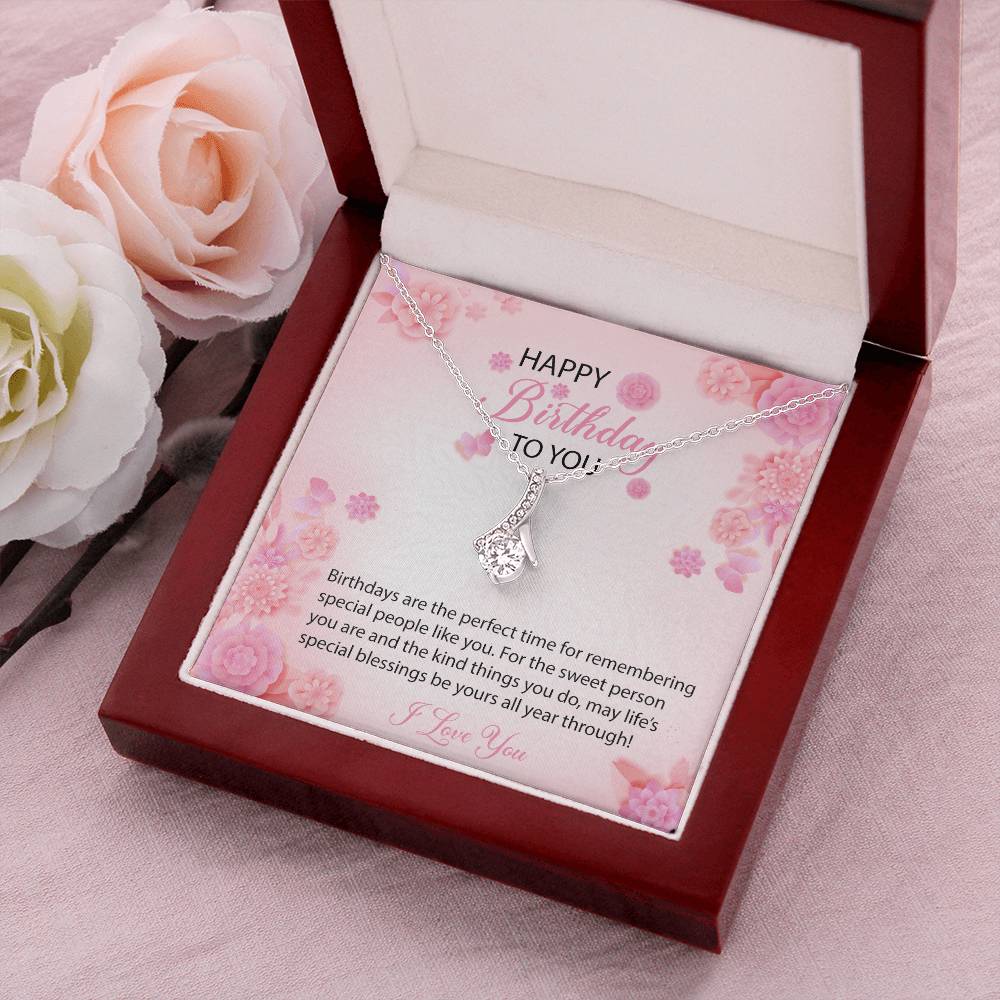 Beautiful Birthday Pendant Alluring Beauty Necklace