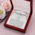 To Mom On Wedding Day - Ribbon Alluring Beauty Necklace