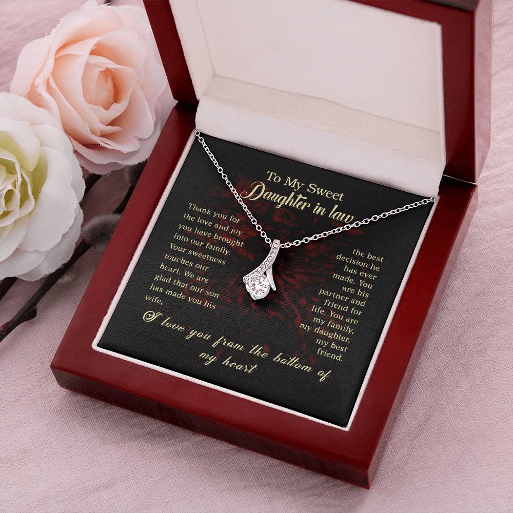 Alluring Beauty Necklace - For Daughter In Law Alluring Beauty Necklace