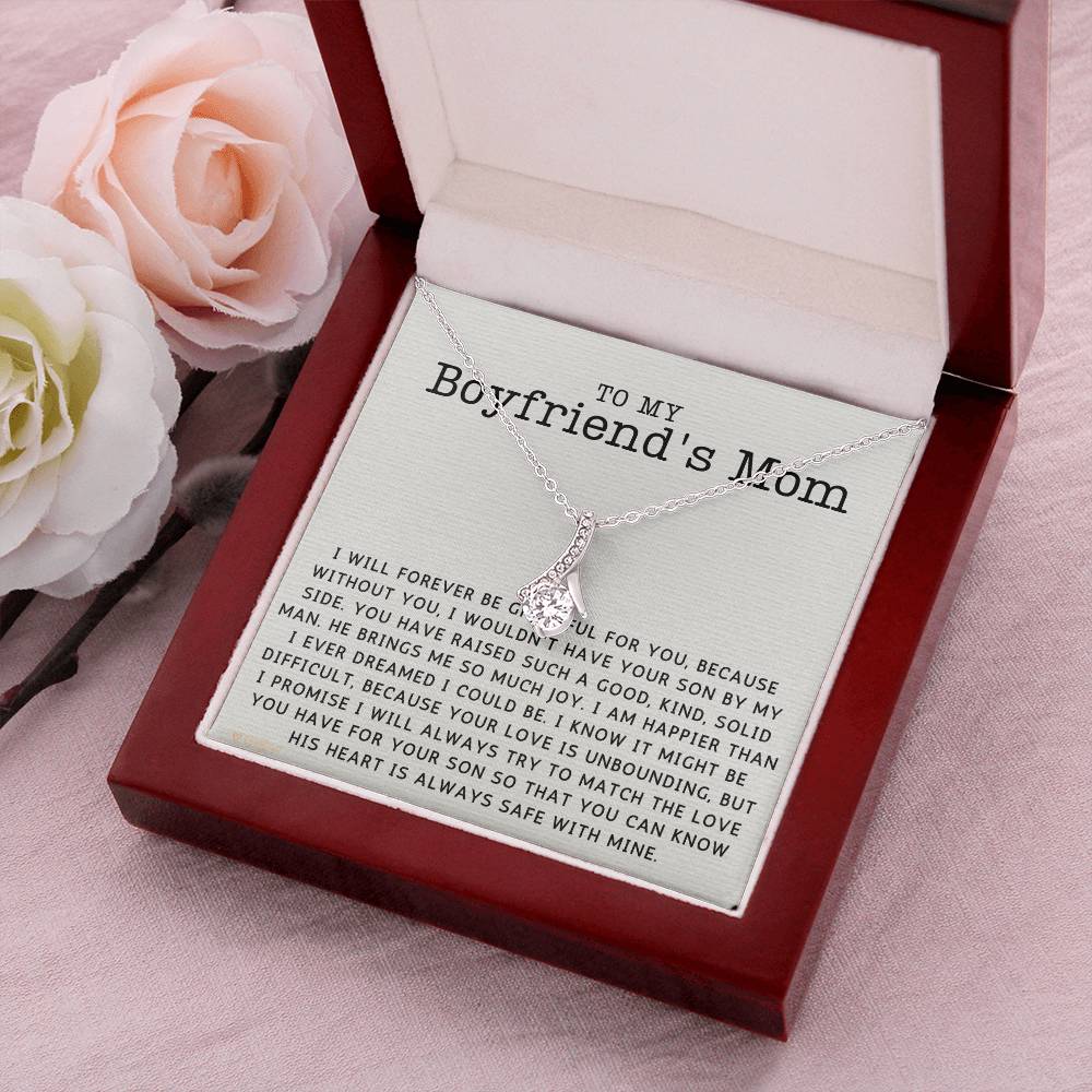 To My Boyfriend's Mom Forever Grateful Globright Alluring Beauty Necklace