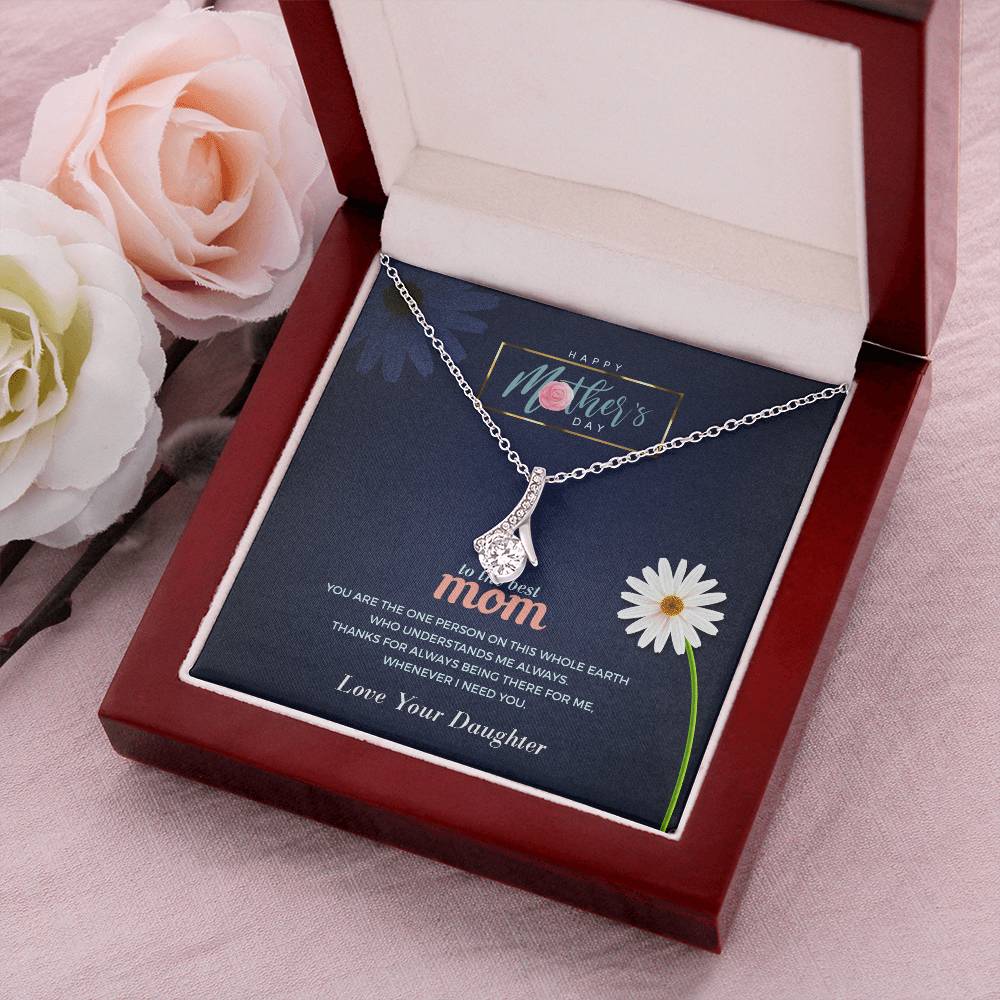 To My Amazing Mom Gift Alluring Beauty Necklace Chain For Mother Day Mommy Mama Alluring Beauty Necklace
