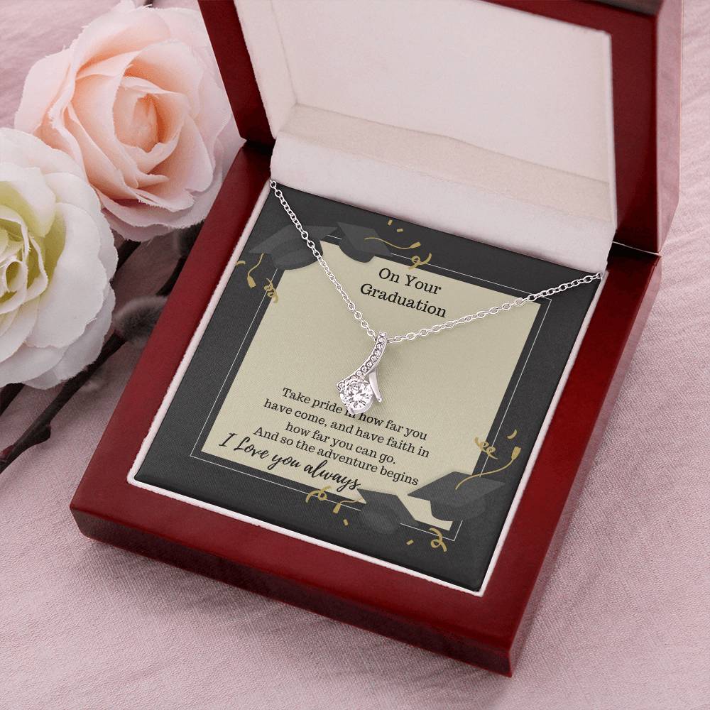 Take Pride In How Far You Have Come Necklace Alluring Beauty Necklace