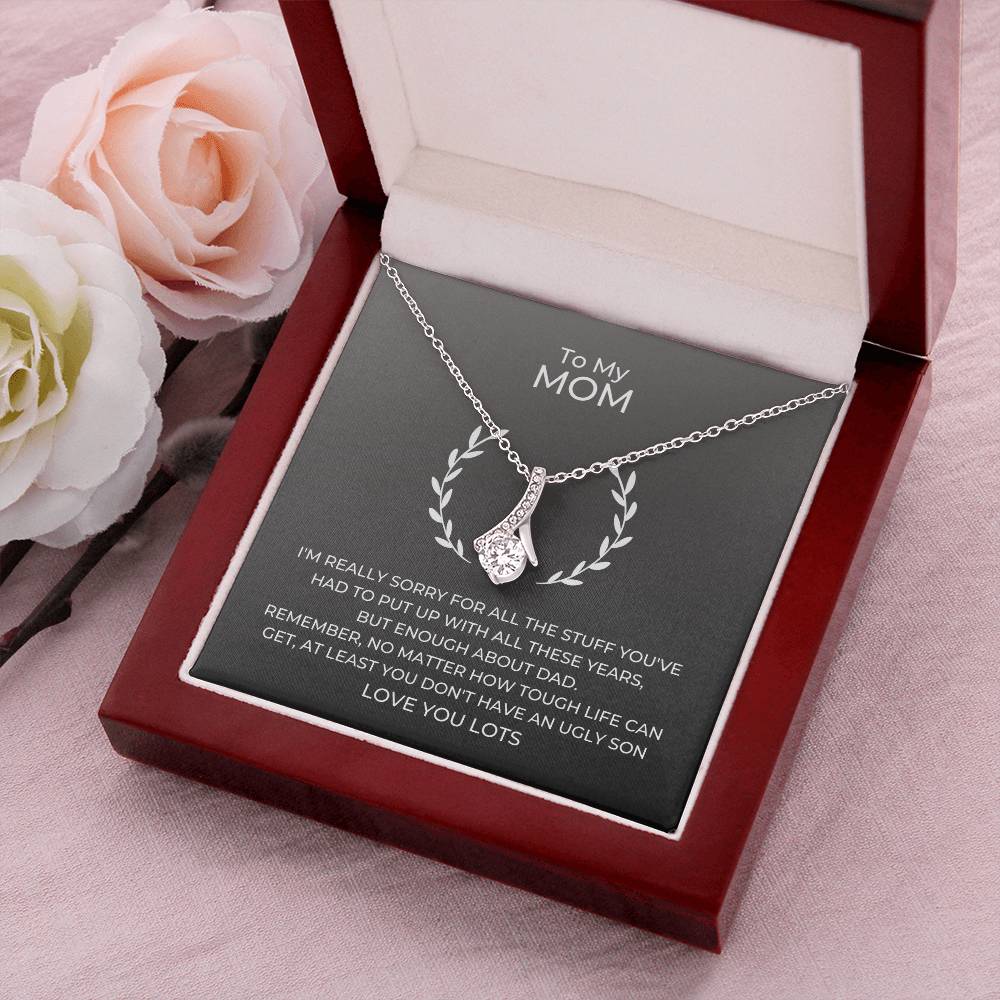 To Mom Alluring Beauty - Dark Alluring Beauty Necklace