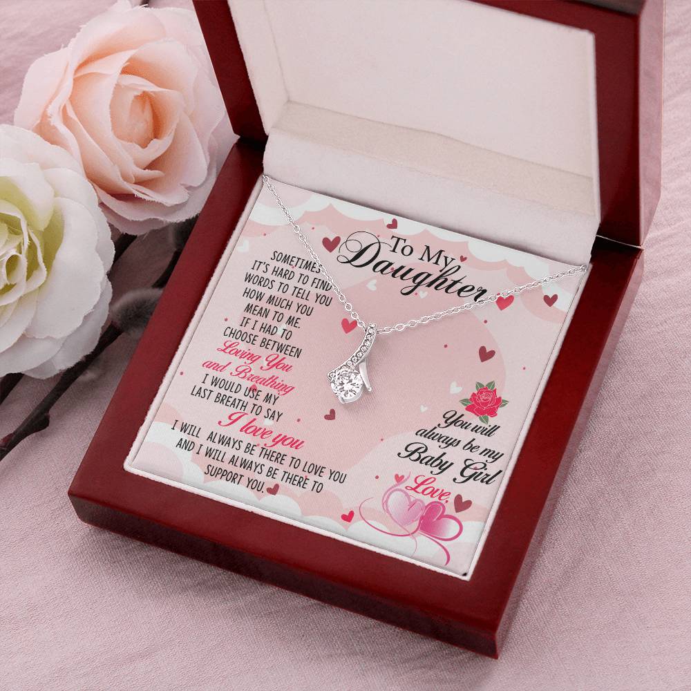 Best Daughter In World Alluring Beauty Necklace