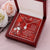 Ribbon Shaped Necklace And Mother's Day Message Card With Butterflies To Mother-In-Law Alluring Beauty Necklace
