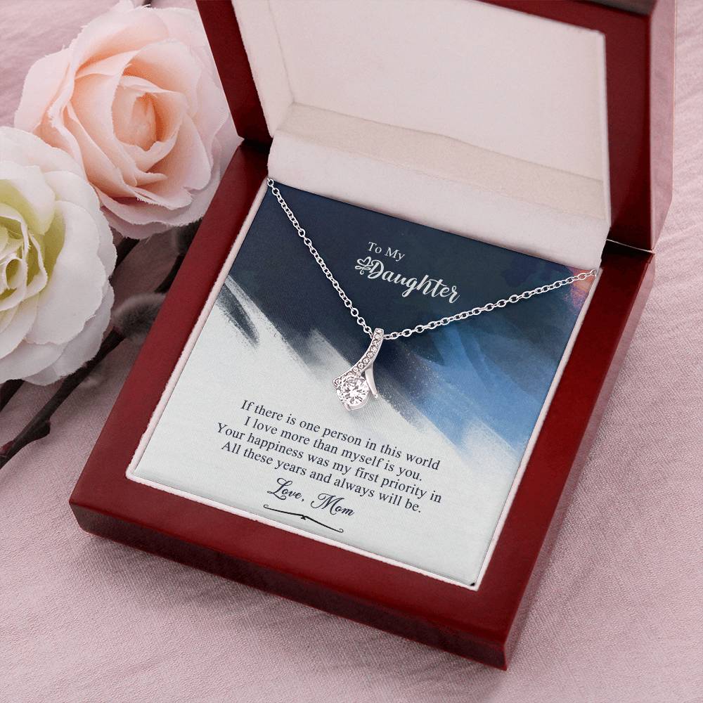 Mom To Daughter Alluring Beauty Necklace Gift -  Daughter Birthday Gift Daughter Jewelry Daughter Necklace Mom To Daughter 1 Alluring Beauty Necklace