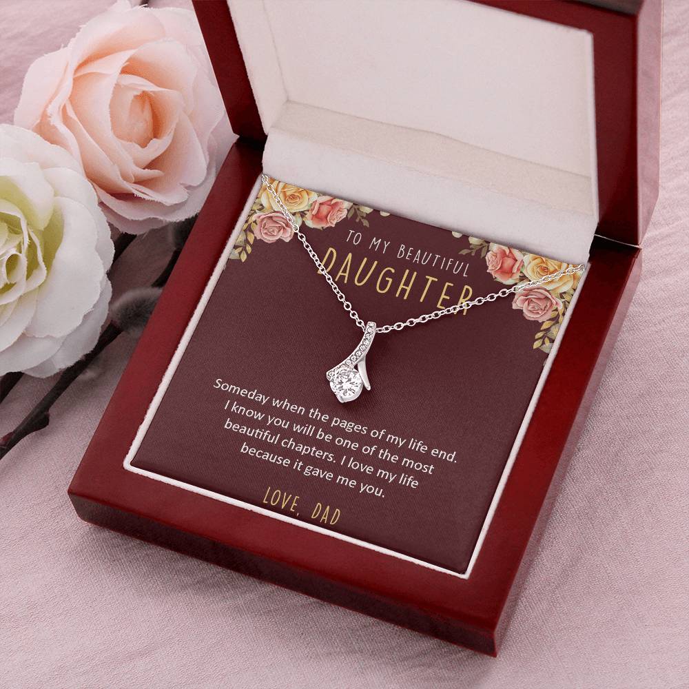 To My Beautiful Daughter - Necklace 1 Alluring Beauty Necklace