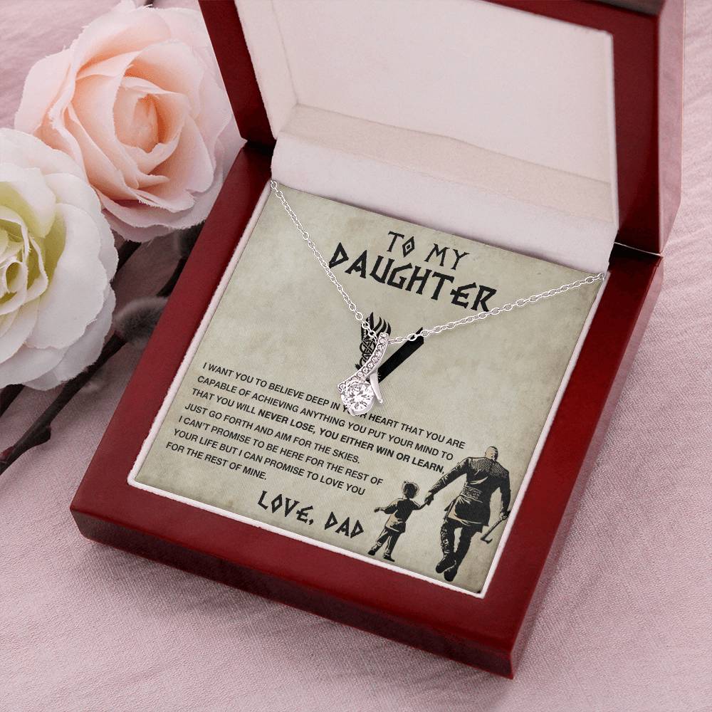 To My Daughter - Go Forth And Aim For The Skies Alluring Beauty Necklace Alluring Beauty Necklace