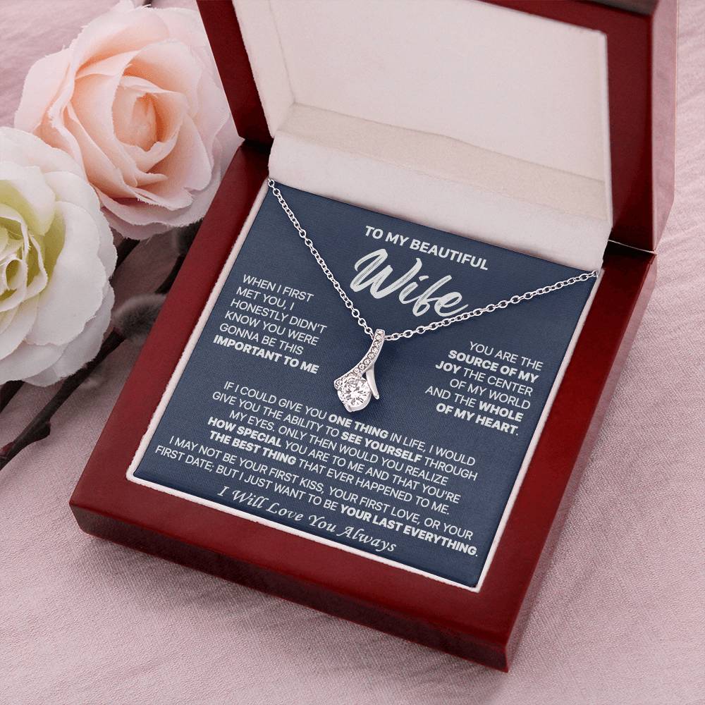 Gift For Your Soulmate - Your 1St Kiss - Alluring Alluring Beauty Necklace