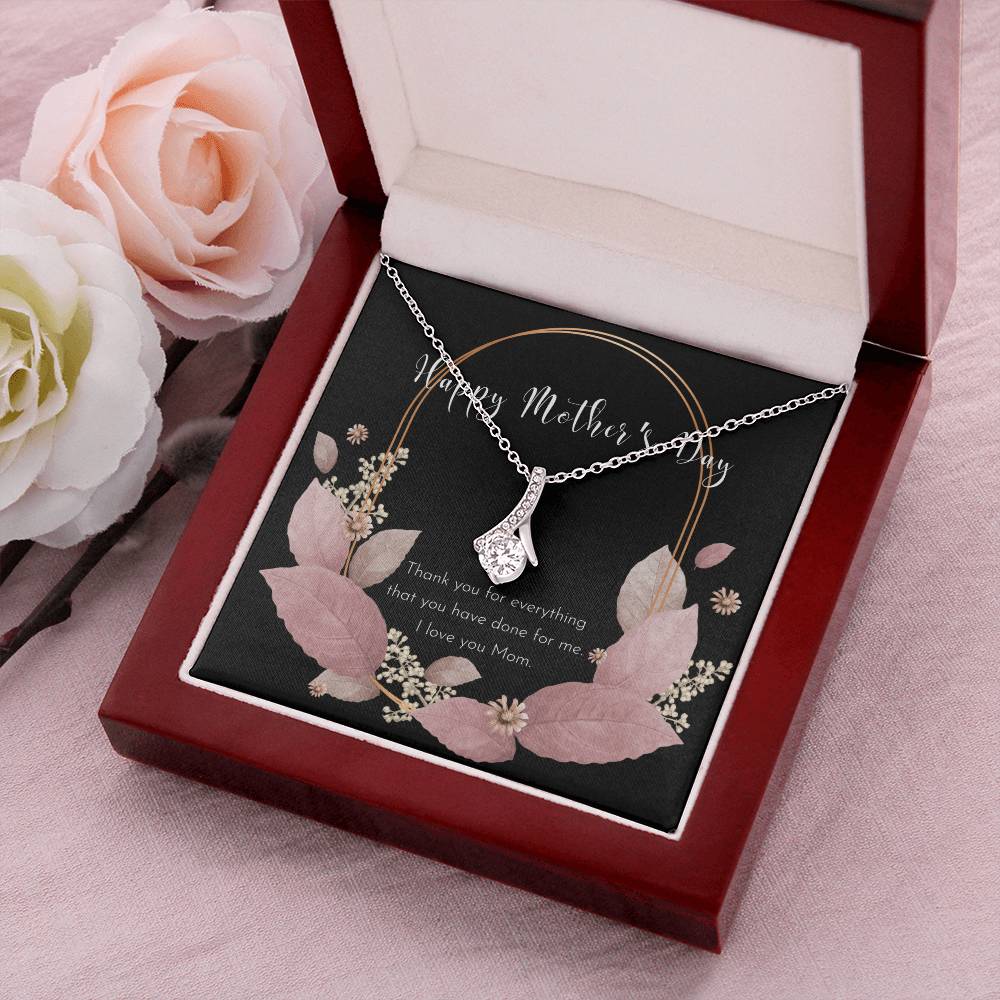 To My Badass Mom Necklace  Badass Mom Gift  Mother’S Day Gift  Birthday Gift  Gift From Daughter  Gift From Son Alluring Beauty Necklace