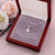 Mom To Daughter - 14K White Gold Cubic Zirconia Necklace Alluring Beauty Necklace