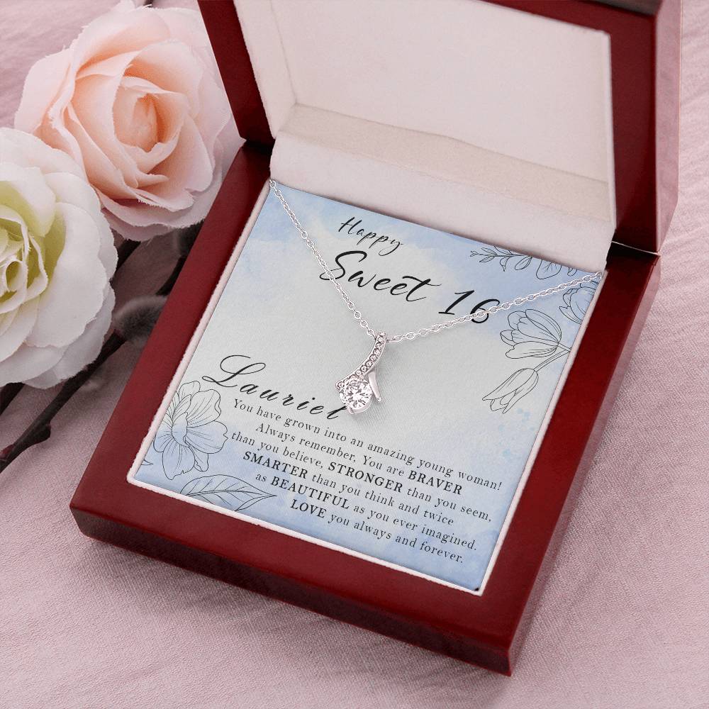 Sweet 16 Gift 16Th Birthday Gift Girl Necklace Sweet 16 Necklace Gift For 16 Year Old Girl Alluring Beauty Necklace