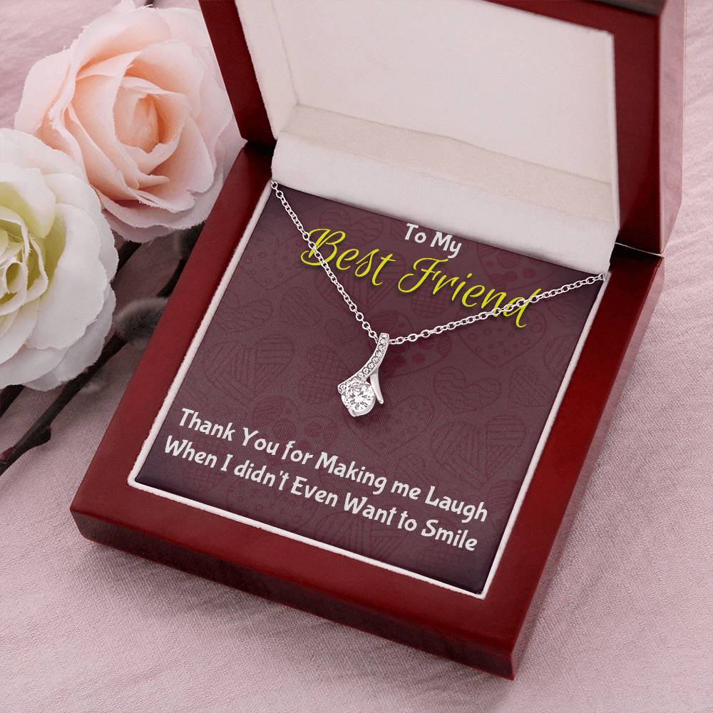 To My Best Friend Thank You Alluring Beauty Necklace