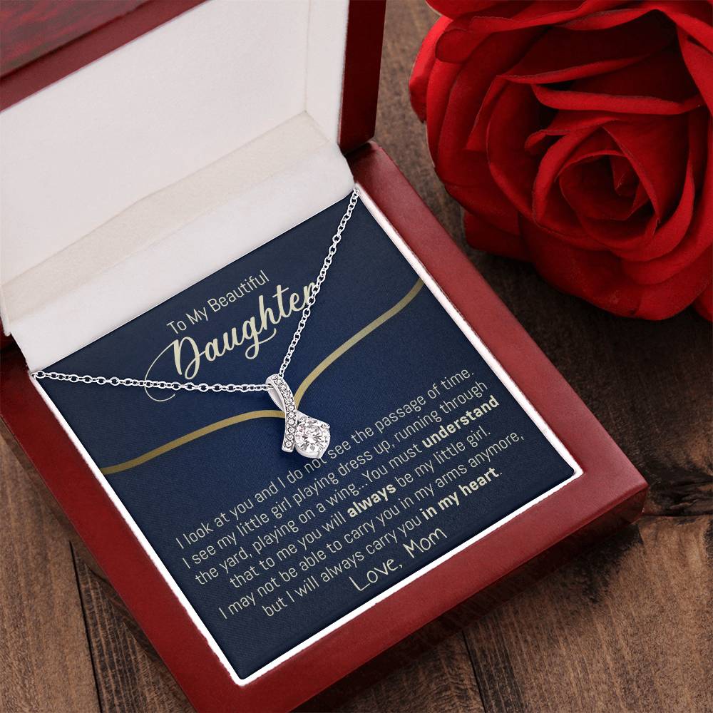 To My Beautiful Daughter 3 Alluring Beauty Necklace