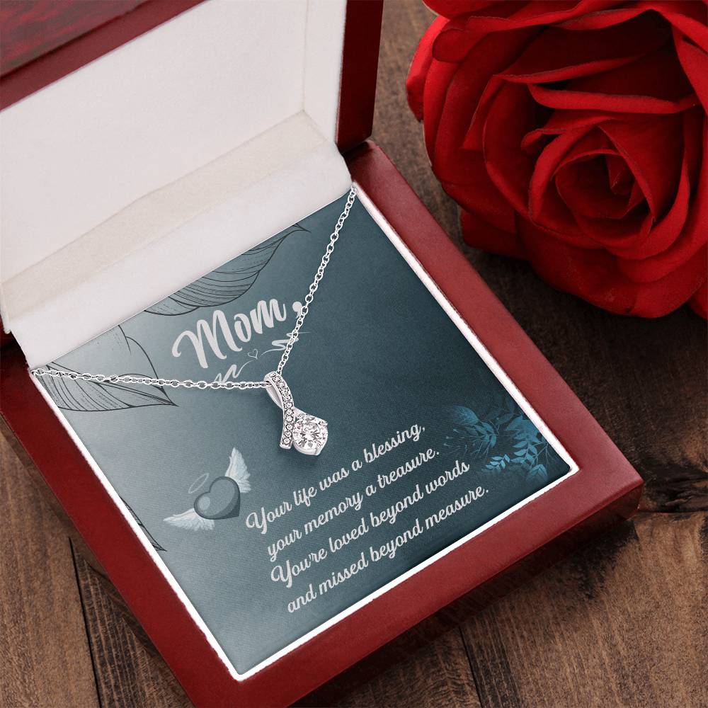 Mom Your Life Was A Blessing - Alluring Beauty Necklace Alluring Beauty Necklace
