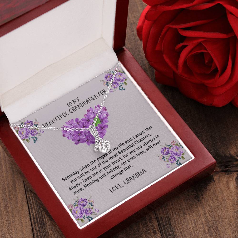 The Most Beautiful Chapters - Best Gift For Granddaughter 1 Alluring Beauty Necklace