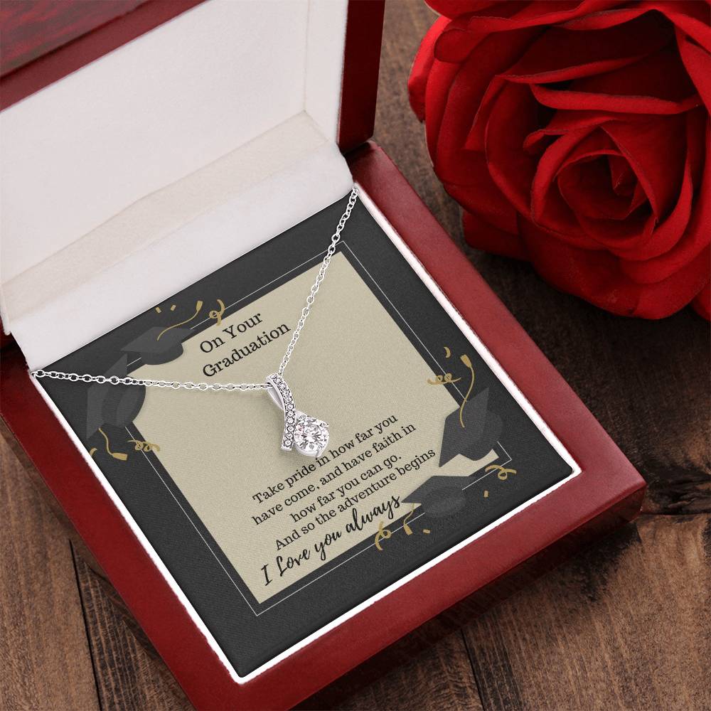 Take Pride In How Far You Have Come Necklace Alluring Beauty Necklace