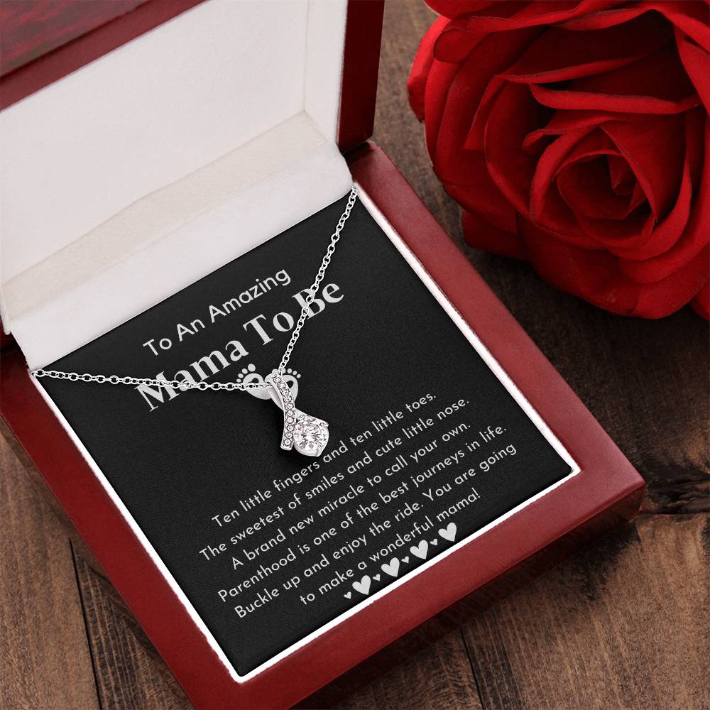 To An Amazing Mama To Be Pregnancy Gift For Friend Gift For First Time Mom Pregnancy Alluring Beauty Necklace