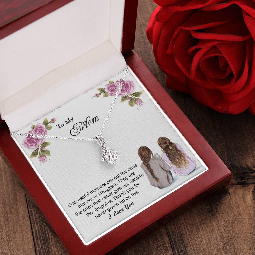 Thank You For Never Giving Up On Me Mother Gift - Necklace 1 Alluring Beauty Necklace