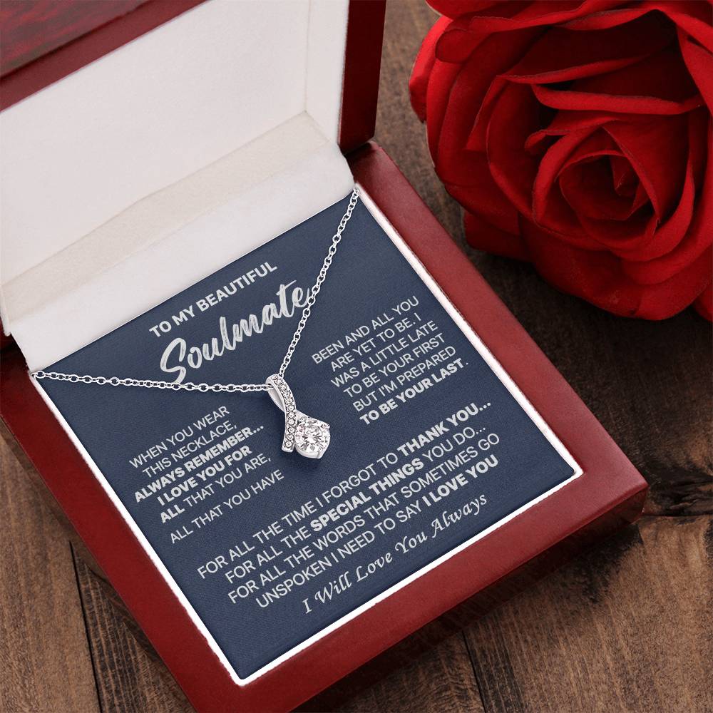 Gift For Your Soulmate - Unspoken Words - Alluring Alluring Beauty Necklace