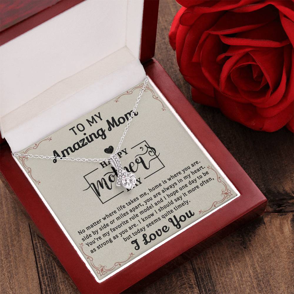 Mom Is My Favourite Role Modle -  Alluring Beauty Necklace - Mothers Day 1 Alluring Beauty Necklace