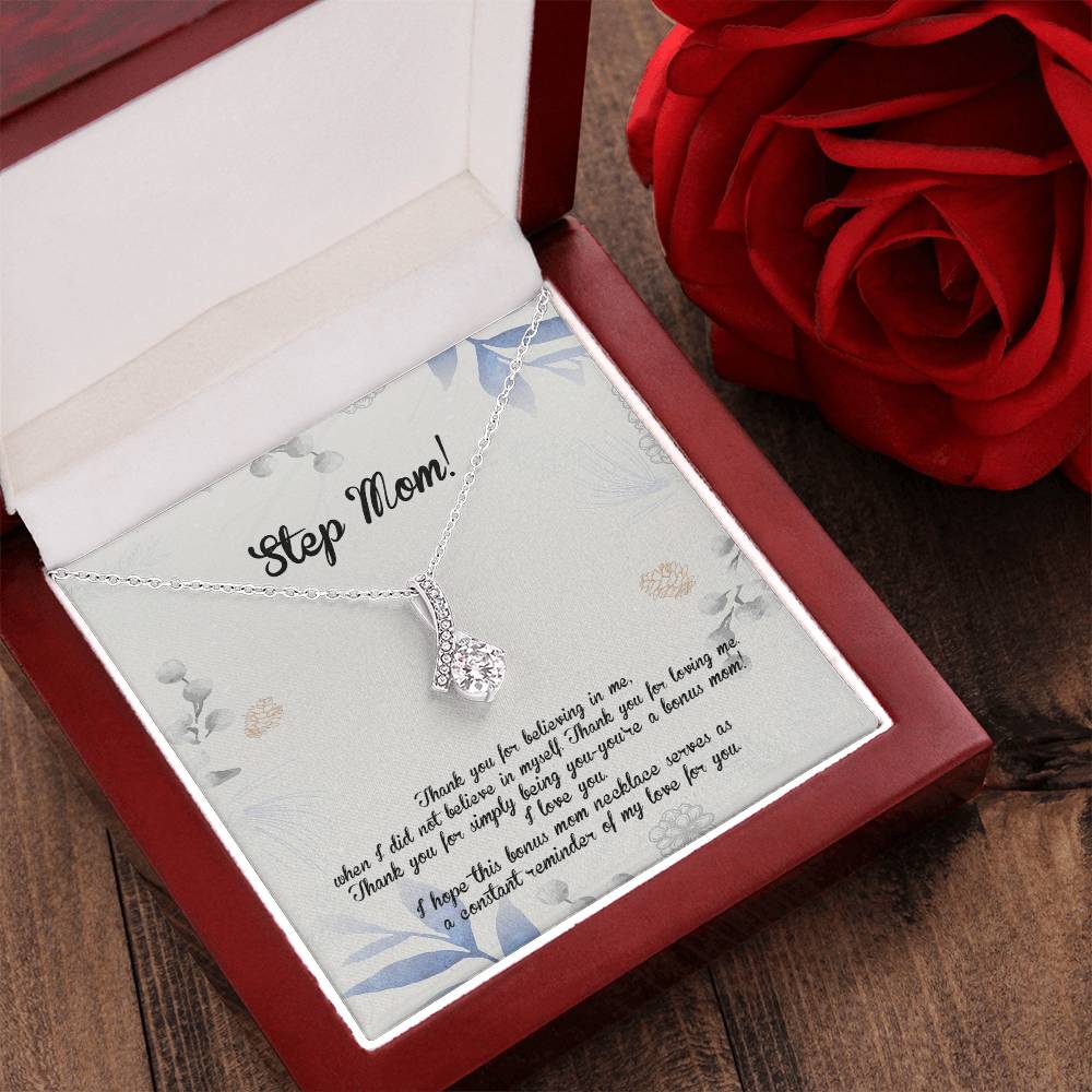 Step Mom Thanks For Believing In Me D933 Alluring Beauty Necklace