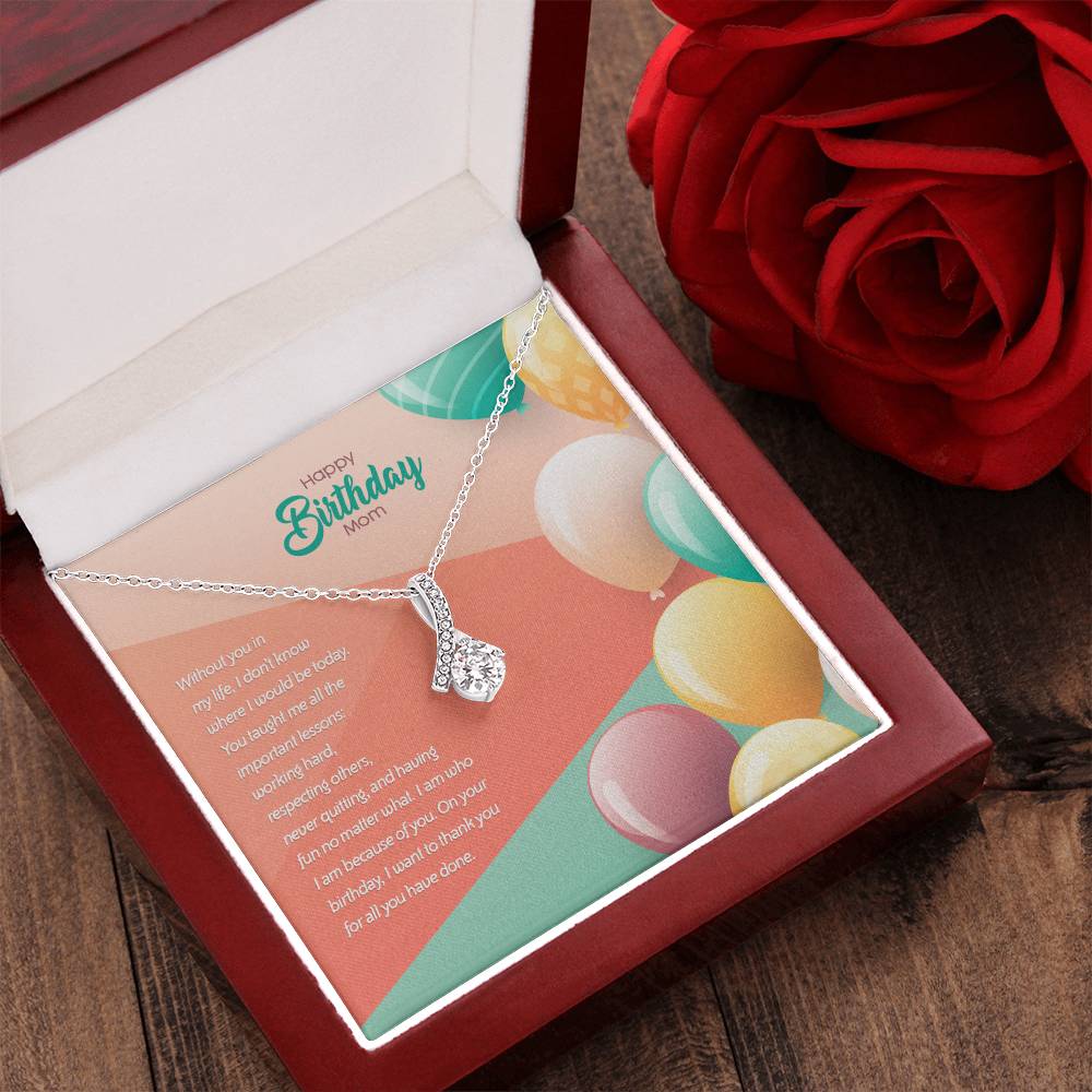 Birthday Edition Thank You Mom! For All You've Done - Alluring Necklace Alluring Beauty Necklace