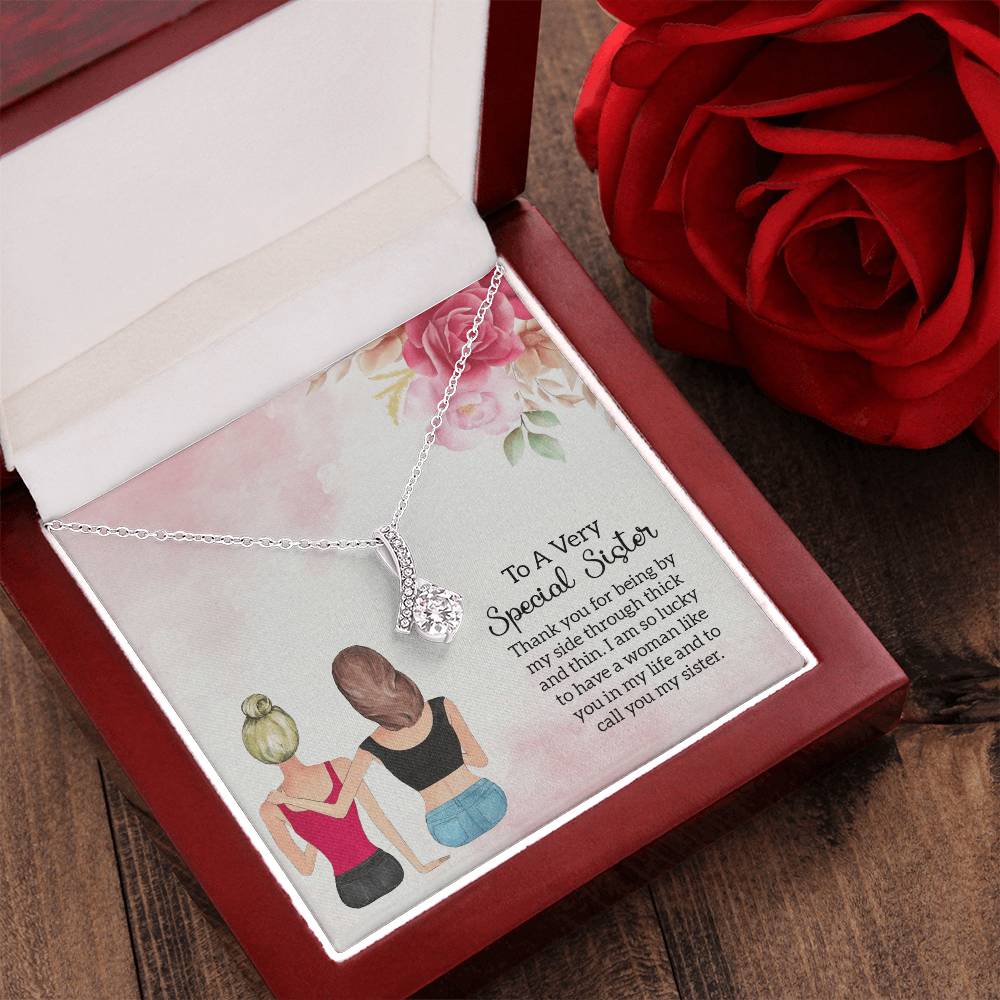 To A Very Special Sister Necklace Alluring Beauty Necklace