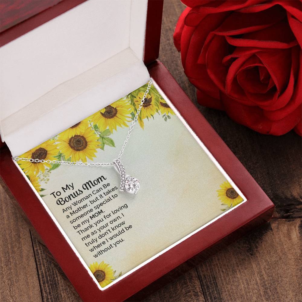 To My Bonus Mom - Alluring Beauty Necklace 1 Alluring Beauty Necklace