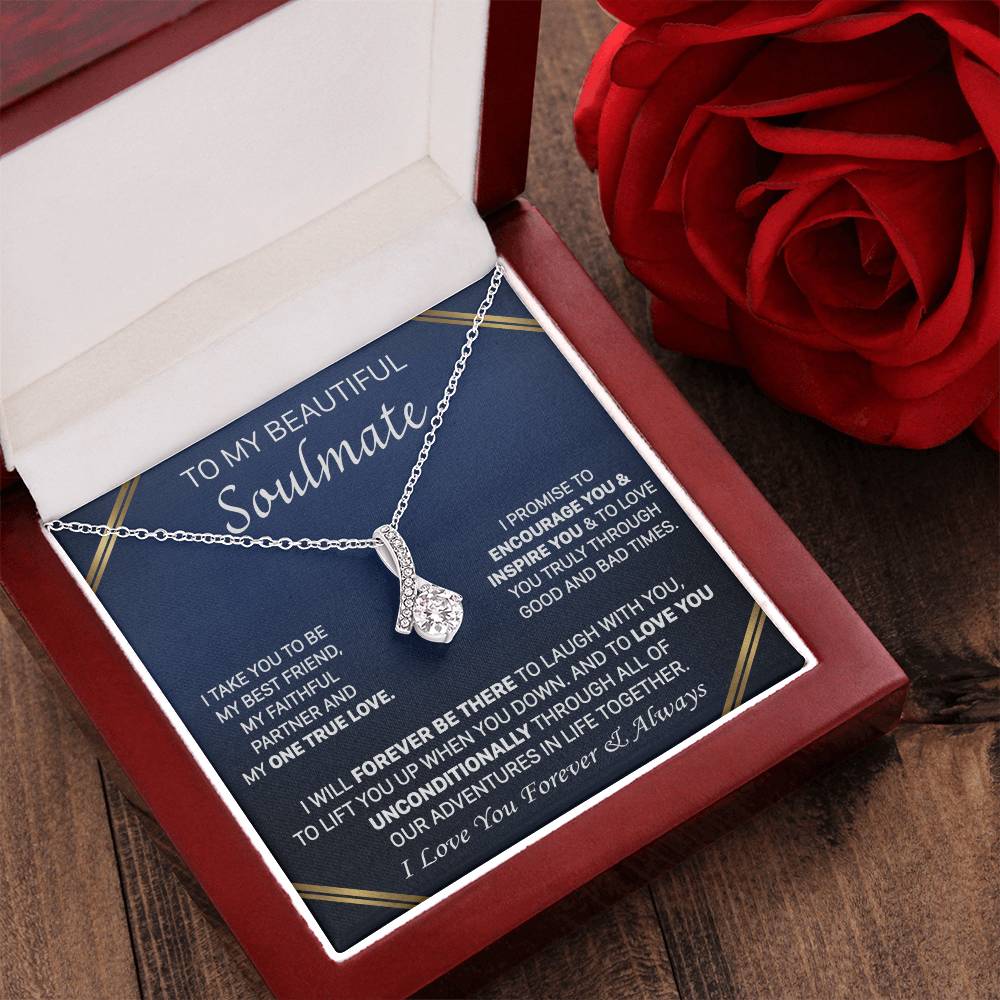 Gift For Your Soulmate - Love You Unconditionally - Alluring Alluring Beauty Necklace