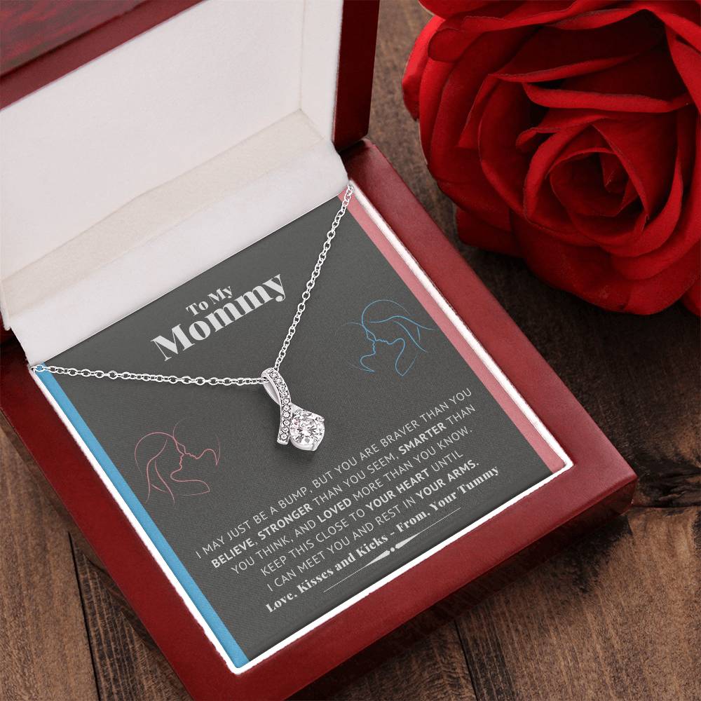 Mommy Necklace New Mom Mother's Day Gift First Time Mom Gift New Mom Gift Jewelry Gift For New Mom Necklace New Mommy Baby Shower Gift Alluring Beauty Necklace