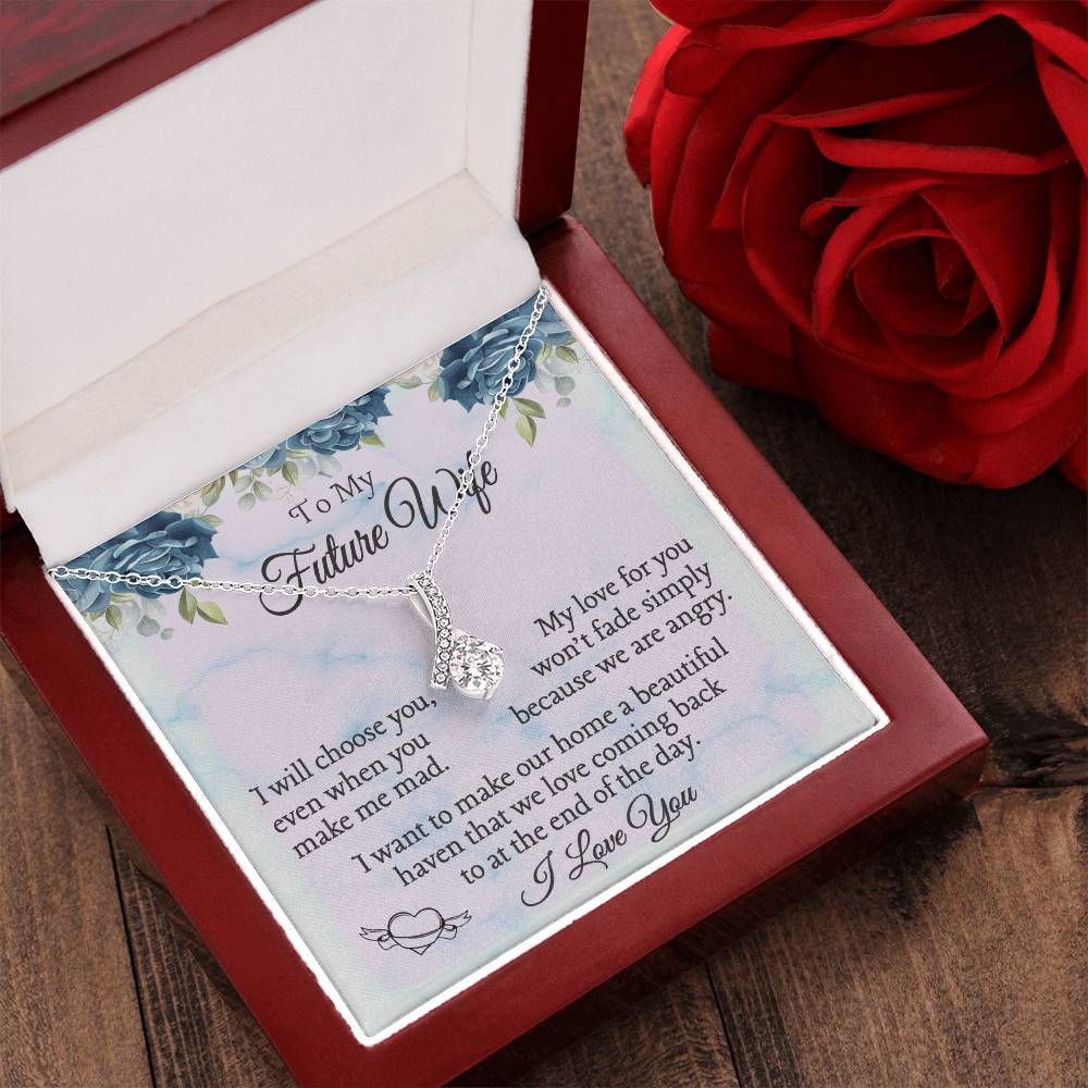 Best Gift For Future Wife. Birthday Gift. Christmas Gift. Alluring Beauty Necklace