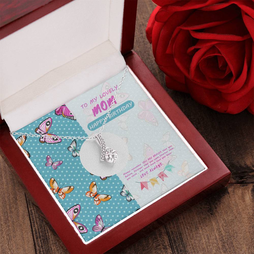 Butterfly Birthday Wishes For Mom Alluring Beauty Necklace