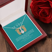 Baby Shower Gift New Mommy Necklace Pregnant Wife Gift To My Mommy I May Just Be A Bump But I Love You More 1  Alluring Beauty Necklace
