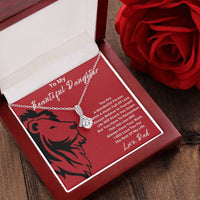To My Beautiful Daughter  You Are A Wonderful Person With A Heart Full Of Love 1 Alluring Beauty Necklace