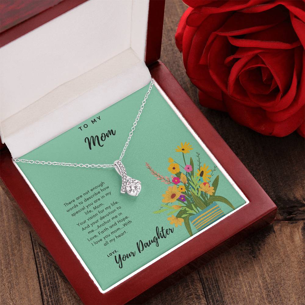 To Mom Thank You Necklace Alluring Beauty Necklace