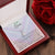 Ribbon Pendant 14K White Gold Plated Necklace - To My Queen Alluring Beauty Necklace