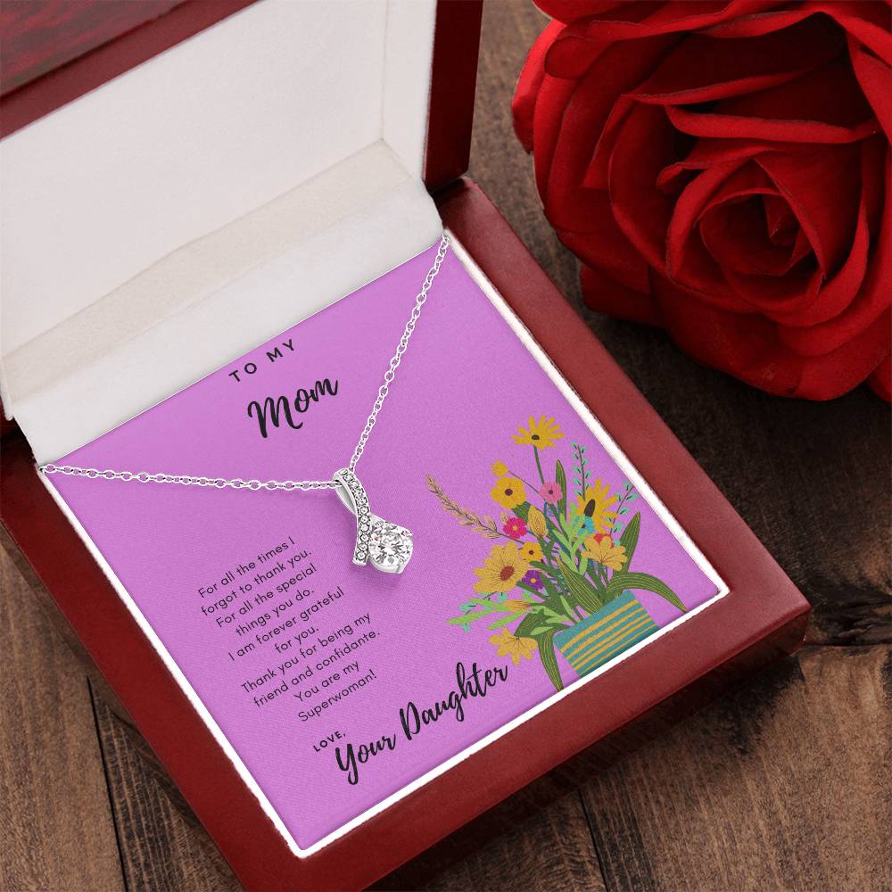 To Mom A Tribute Necklace Alluring Beauty Necklace