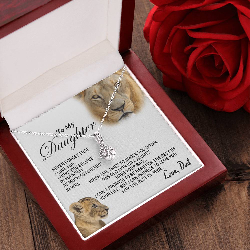 Best Gift For Daughter From Dad Alluring Beauty Shineon Necklace With Pod Message Card Alluring Beauty Necklace