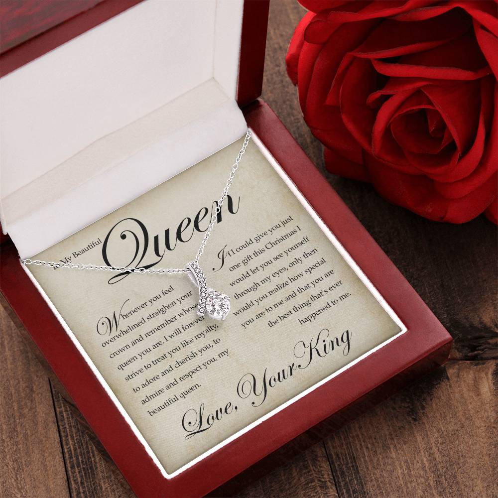To My Beautiful Queen Alluring Beauty Necklace