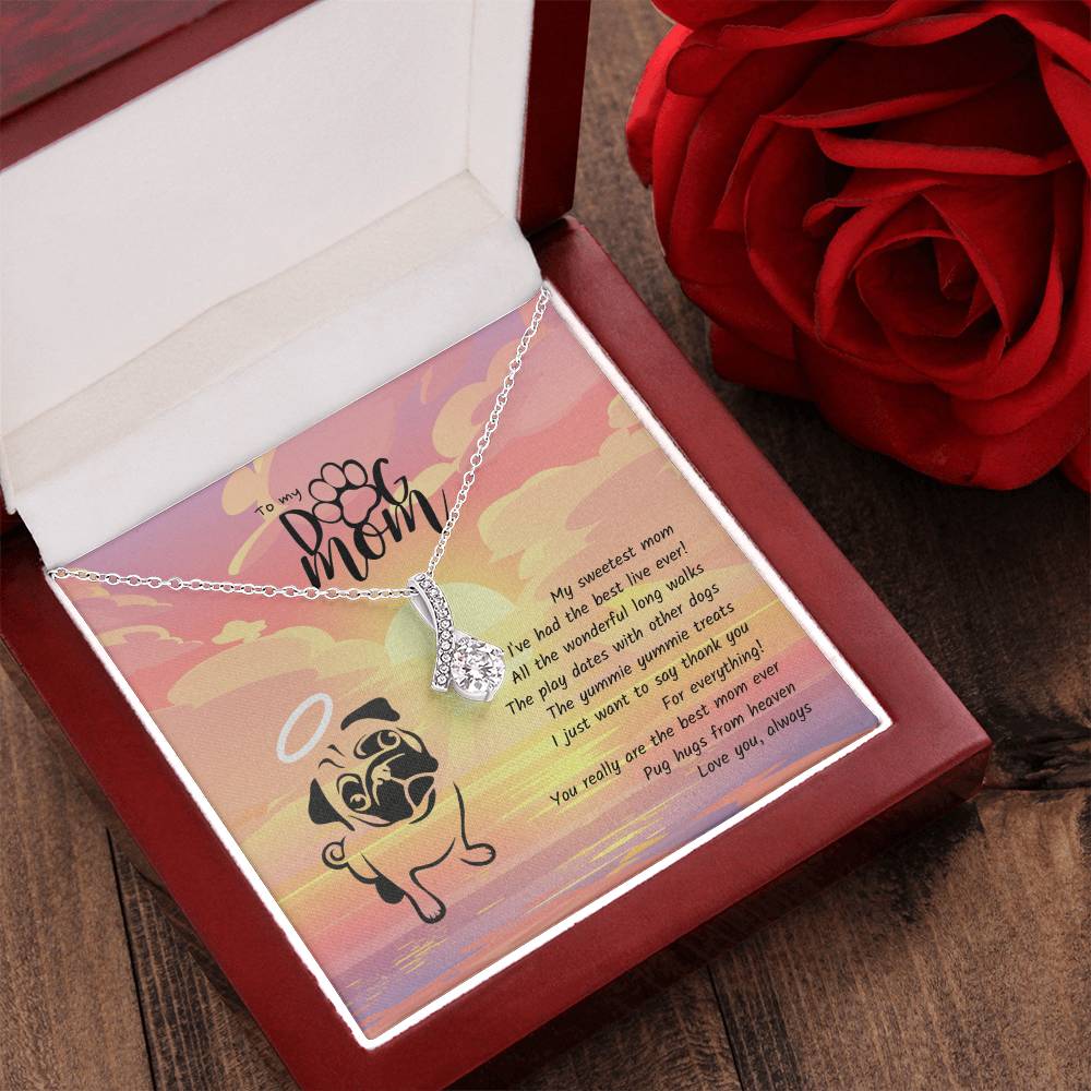 Pug Hugs From Heaven Alluring Beauty Necklace