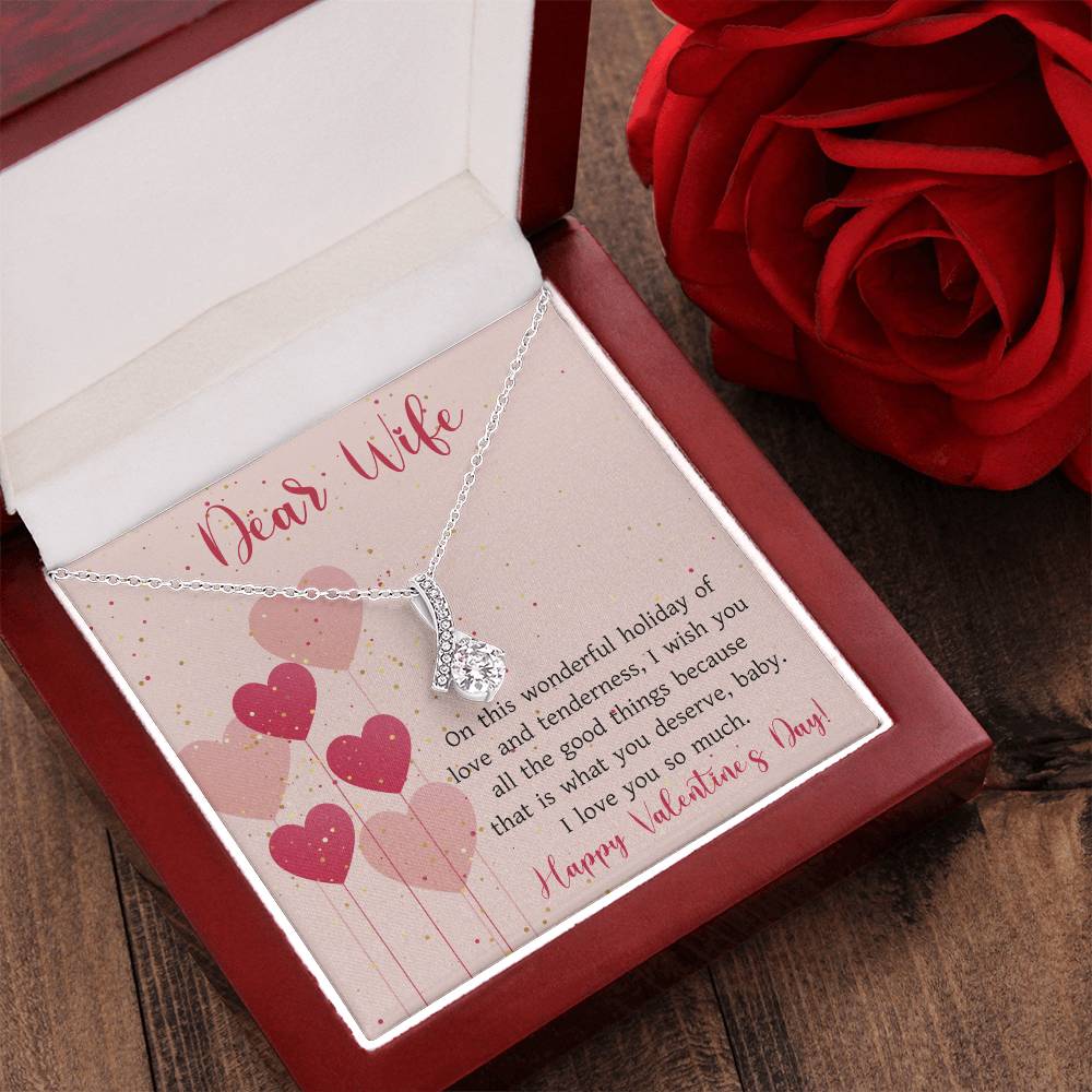 Romantic Valentines Gift For Wife  Valentine's Day For Wife 2022 Alluring Beauty Necklace