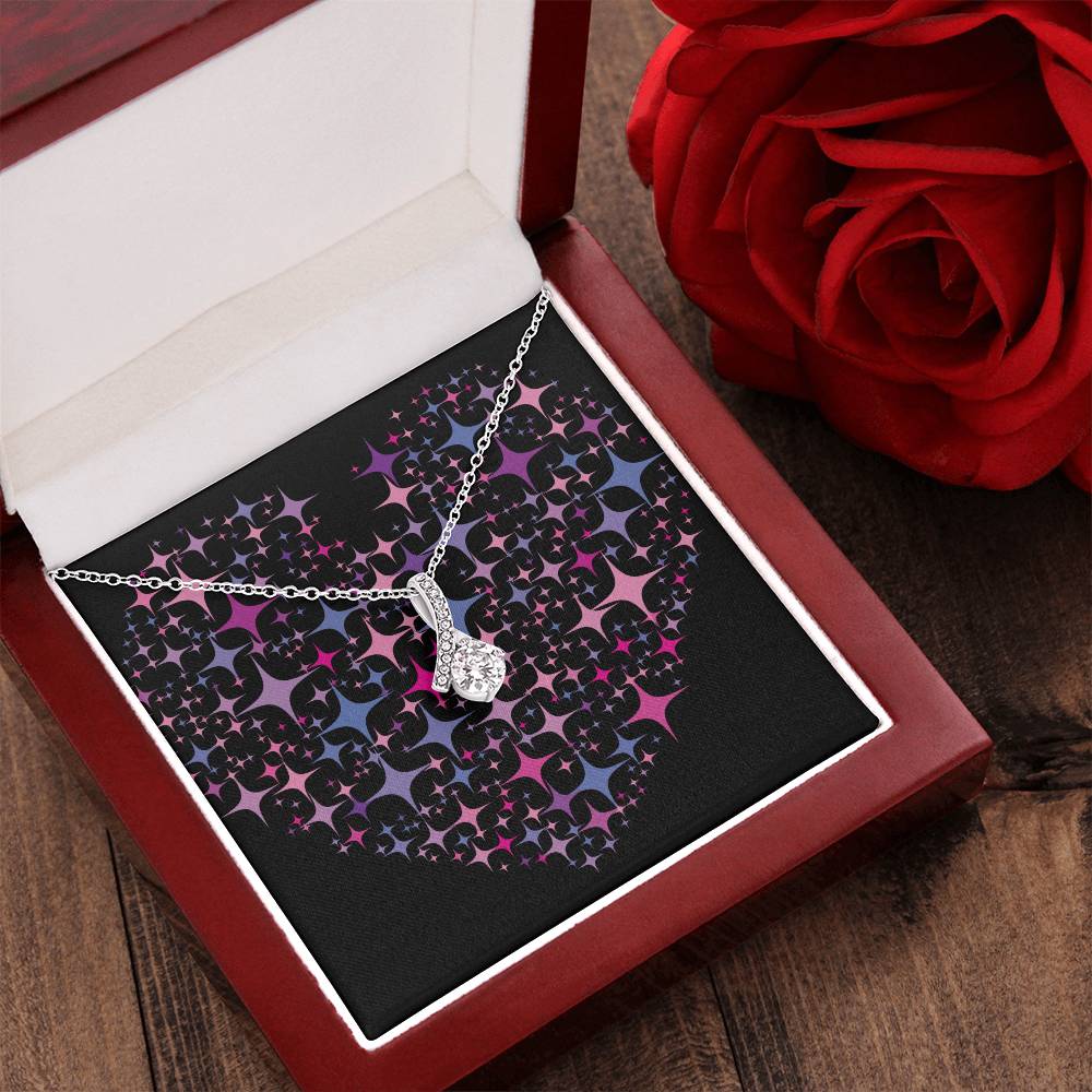 Pink Heart Alluring Beauty Necklace