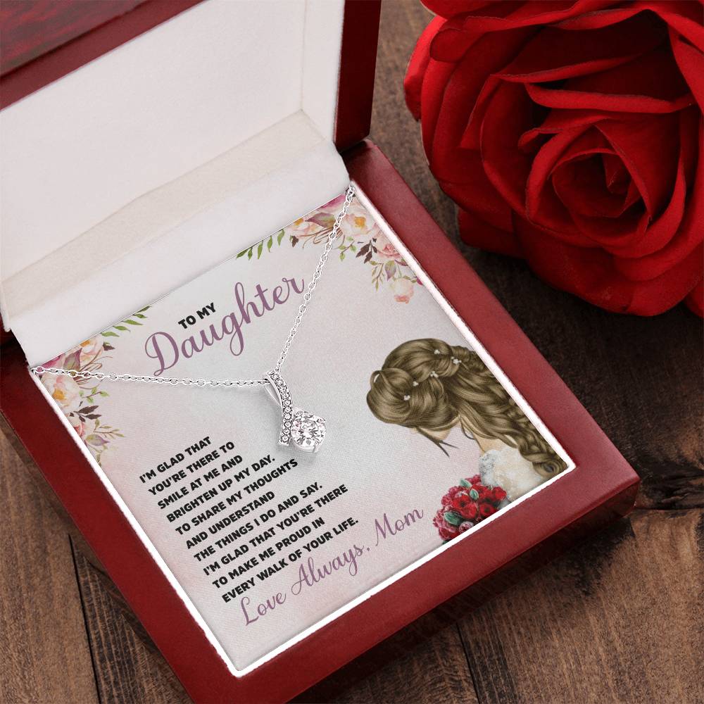 Mom To Daughter - Necklace Gift Alluring Beauty Necklace