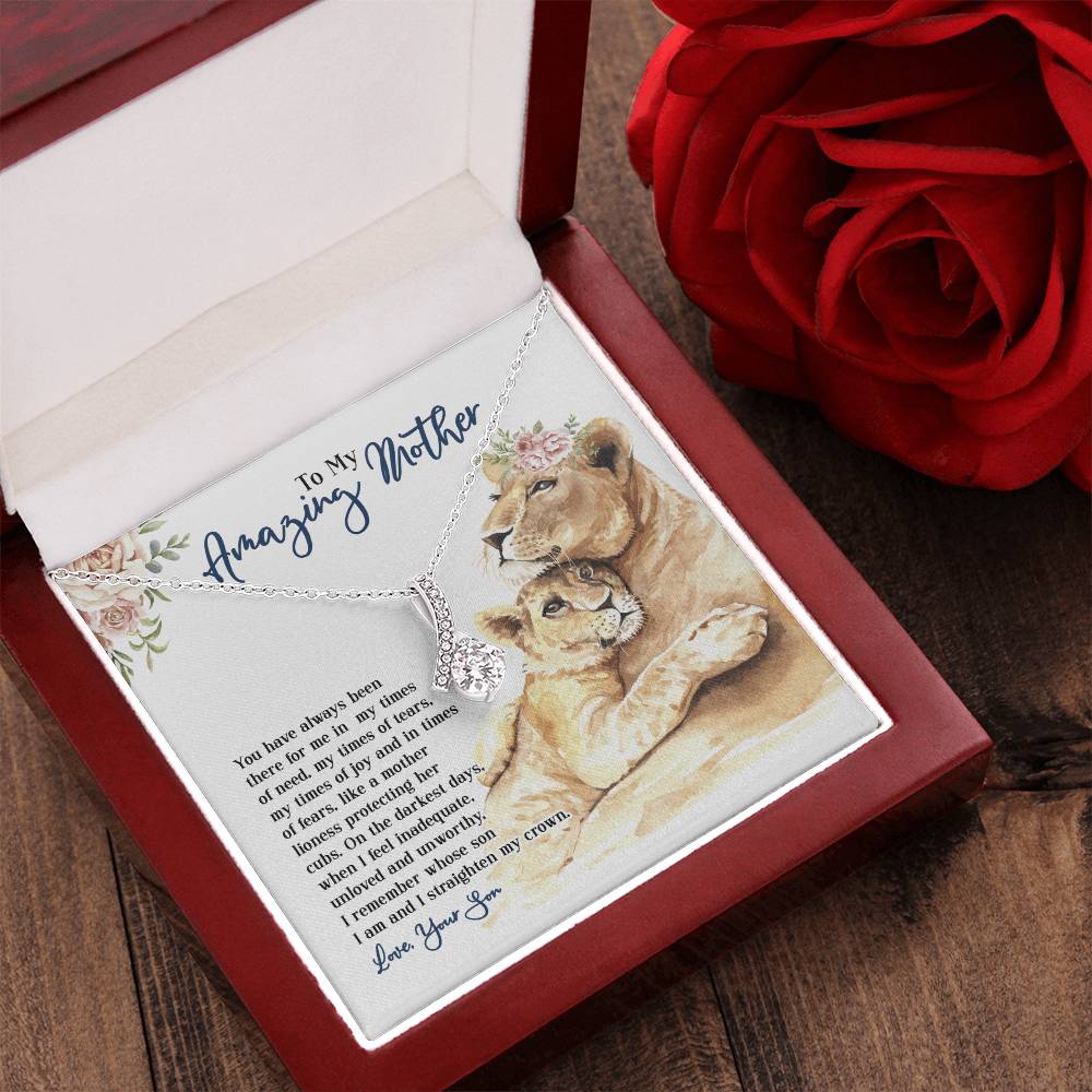 To My Amazing Mother - You Have Always Been There - From Son Alluring Beauty Necklace