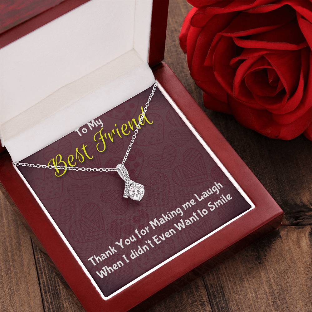 To My Best Friend Thank You Alluring Beauty Necklace