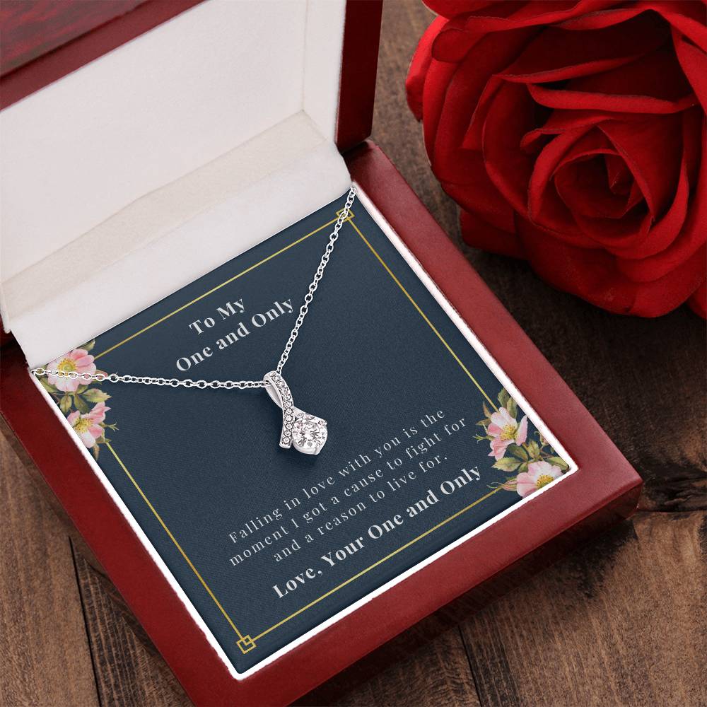 Ribbon Necklace - To My One And Only Alluring Beauty Necklace